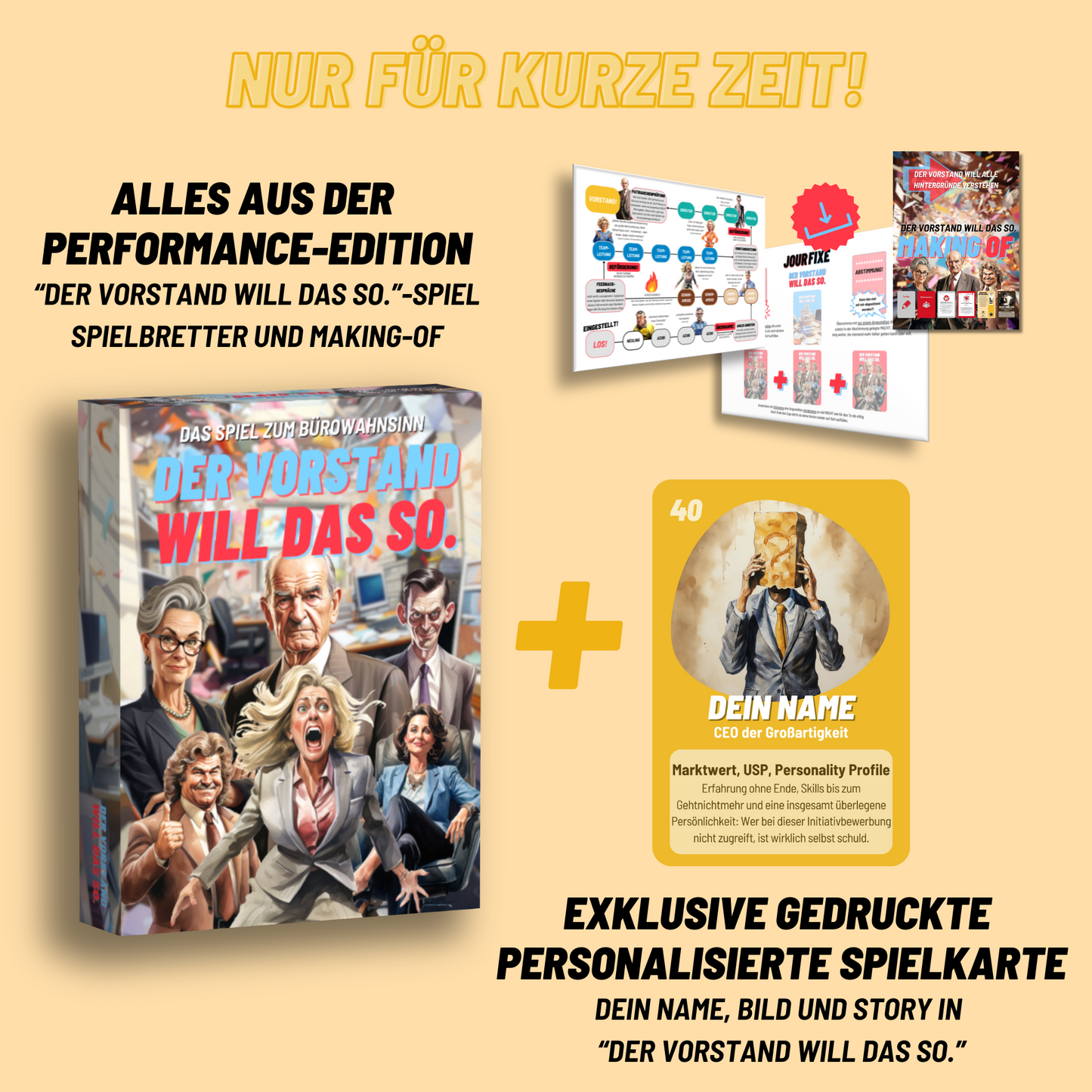 Der Vorstand will das so. Limitierte Vorstand-Edition.